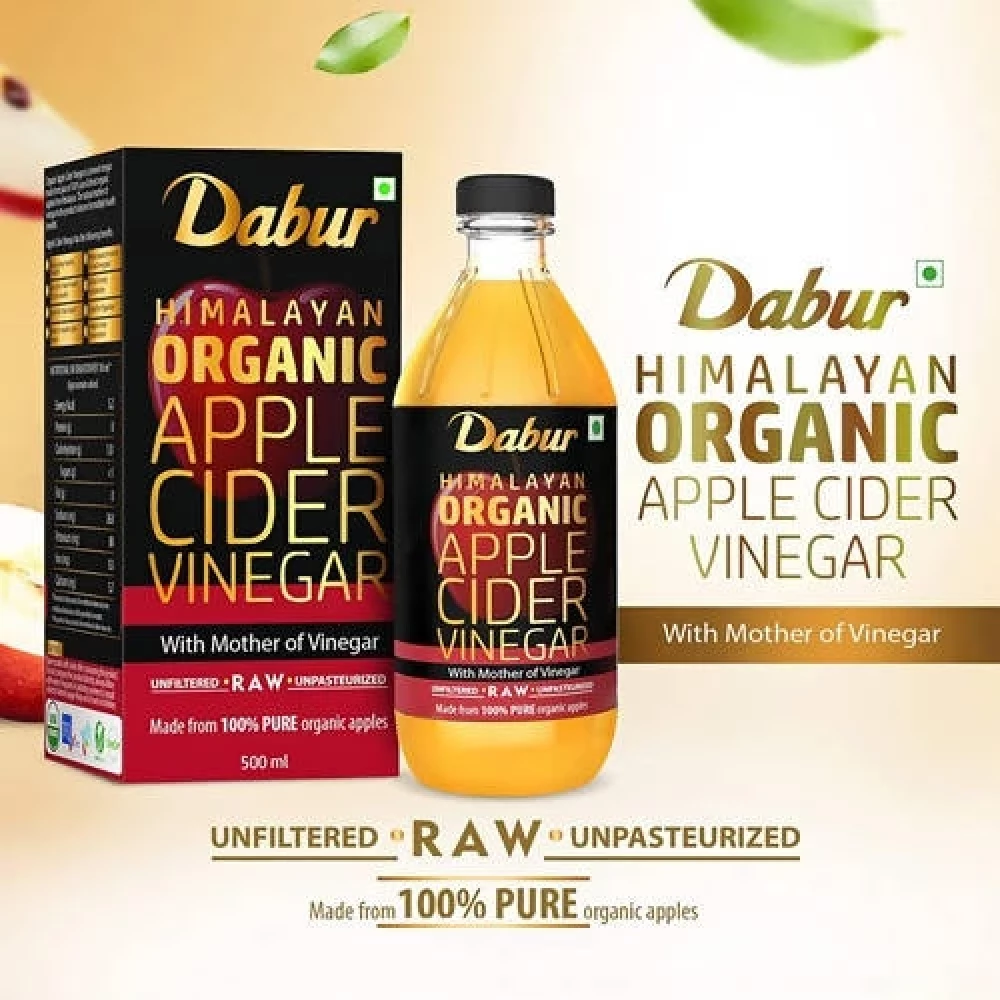 Dabur Himalayan Organic Apple Cider Vinegar with Mother Of Vinegar, 500 ml-3.webp